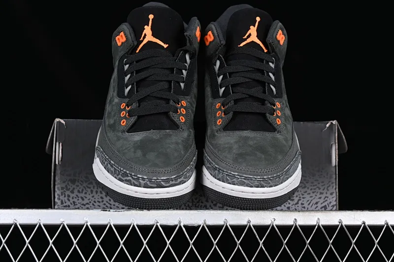 All categories Air Jordan Jordan series basketball shoes Air Jordan 3 foreign trade version Air Jordan 3 Retro "Fear" AJ3 Joe 3 fear dark gray CT8532-080